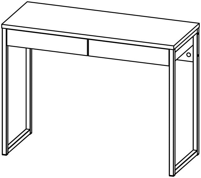 Tvilum Function Plus Computertisch Schreibtisch Bürotisch Büro Tisch Weiß Hochglanz - Froschkönig24