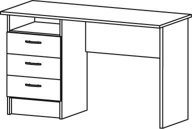 Tvilum Function Computertisch Schreibtisch Bürotisch Büro Tisch Weiß - Froschkönig24