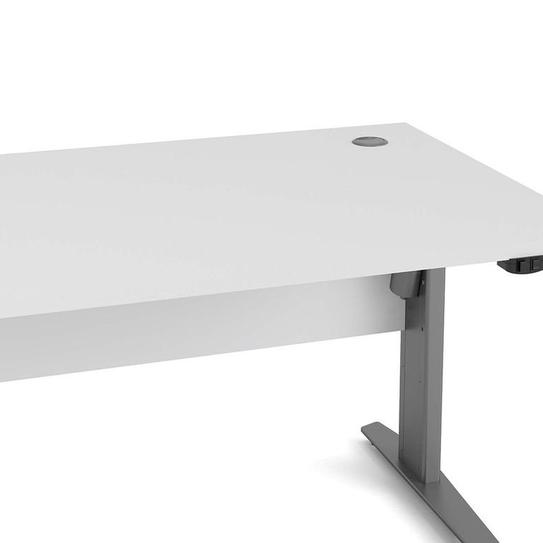 Prima Schreibtisch elektrisch höhenverstellbar 150 x 80 cm Weiß, Motortisch - Froschkönig24