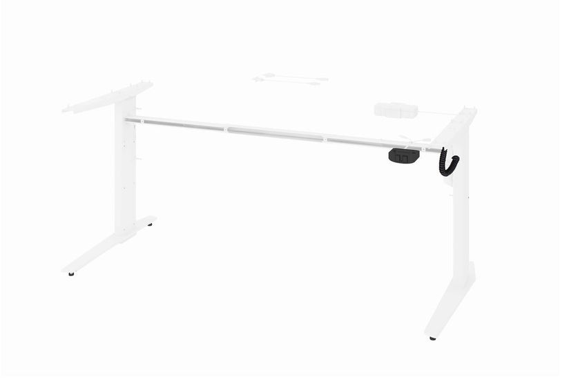 Prima Schreibtisch elektrisch höhenverstellbar 150 x 80 cm Weiß, Motortisch - Froschkönig24