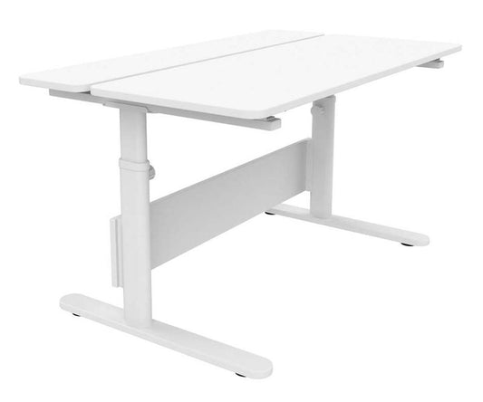 White Evo Kippbarer Schreibtisch 120x70 cm Weiß