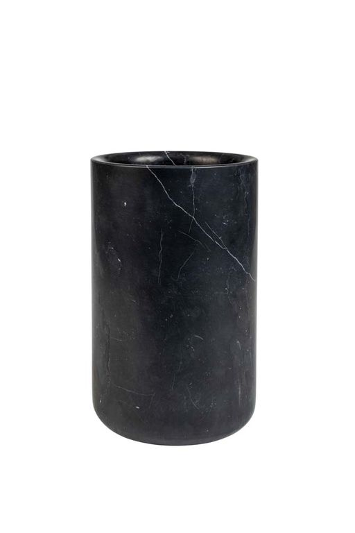 Fajen Vase Marmor Schwarz