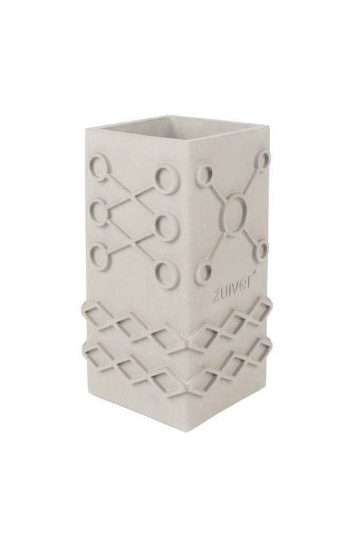 Vase GRAPHIC SQUARE Grau