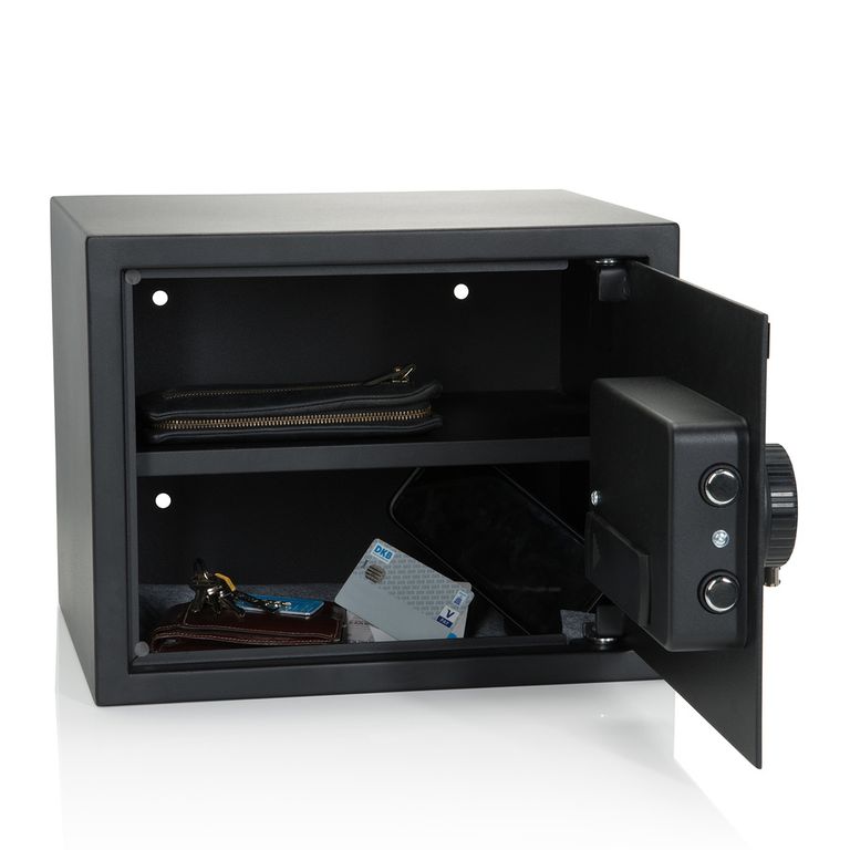 Tresor SAFE COMPACT 27l mit LCD Display Schwarz