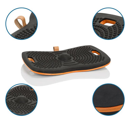 Fitness Balance Board ACTIV mit Antirutschbeschichtung Schwarz