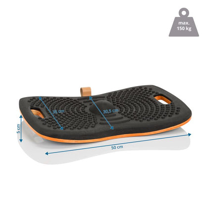 Fitness Balance Board ACTIV mit Antirutschbeschichtung Schwarz