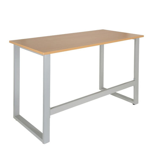 Computertisch WORKSPACE LIGHT I 120 x 60 cm Buche / Silber