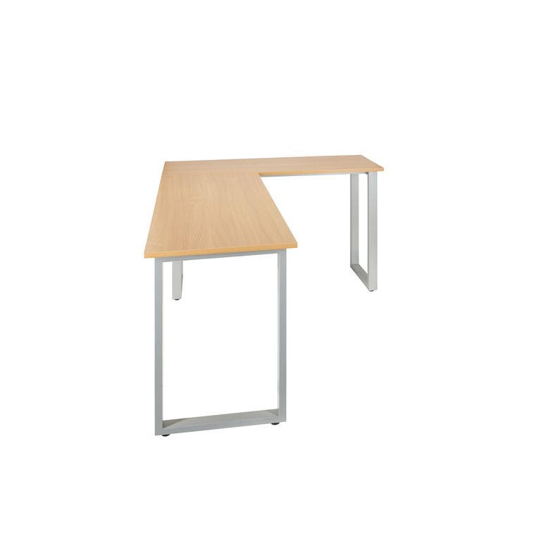 Computertisch WORKSPACE BASIC I 165 x 120 cm Buche / Silber OFF