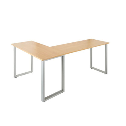 Computertisch WORKSPACE BASIC I 165 x 120 cm Buche / Silber OFF