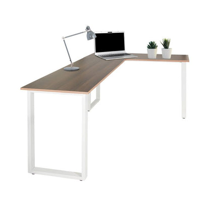 Computertisch WORKSPACE BASIC I 165 x 120 cm Walnuss / Weiß OFF