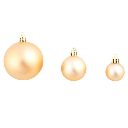 100-tlg. Weihnachtskugel-Set 3/4/6 cm Rosegold 129017