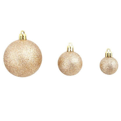 100-tlg. Weihnachtskugel-Set 3/4/6 cm Rosegold 129017