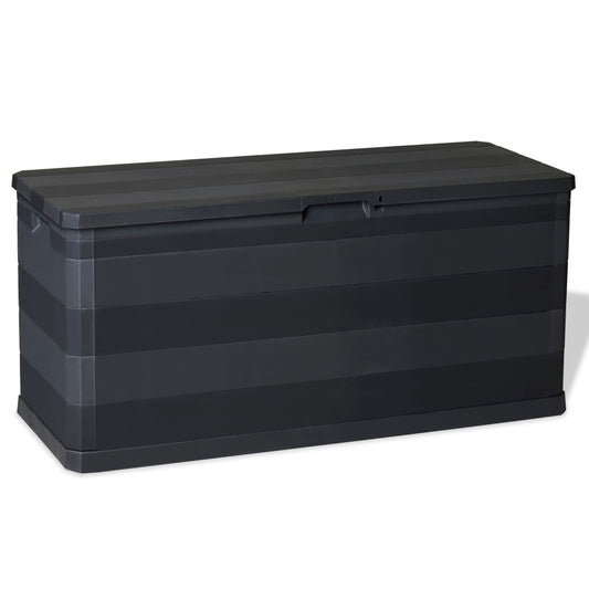 Gartenbox Schwarz 117x45x56 cm 120717