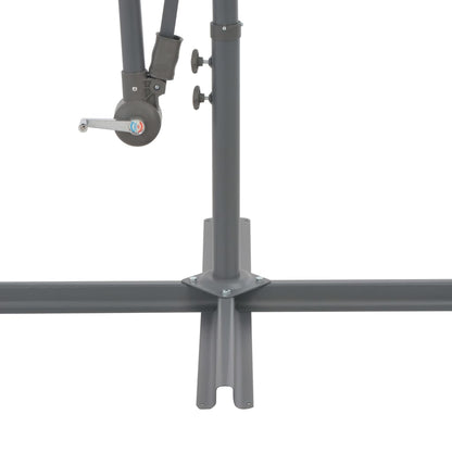 Ampelschirm mit Alu-Mast 350 cm Taupe 141844