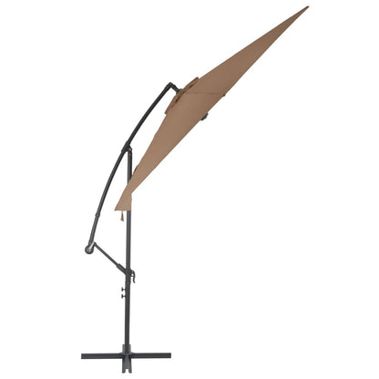 Ampelschirm mit Alu-Mast 300 cm Taupe 122629