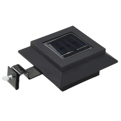 Outdoor Solarleuchten 6 Stück LED Quadratisch 12 cm Schwarz 142018