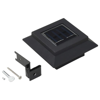 Outdoor Solarleuchten 6 Stück LED Quadratisch 12 cm Schwarz 142018