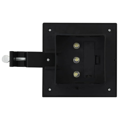 Outdoor Solarleuchten 6 Stück LED Quadratisch 12 cm Schwarz 142018