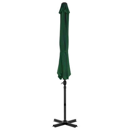 Ampelschirm mit Aluminium-Mast Grün 300 cm  130775