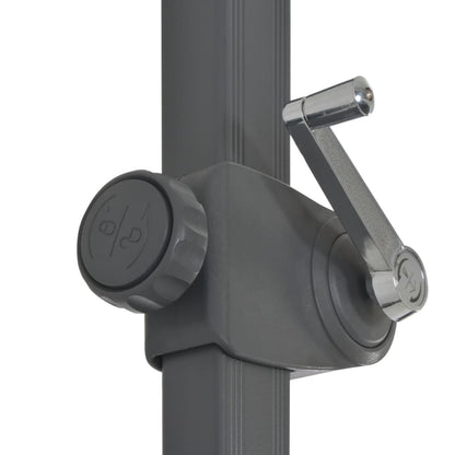 Ampelschirm mit Aluminium-Mast Anthrazit 300 cm  122118