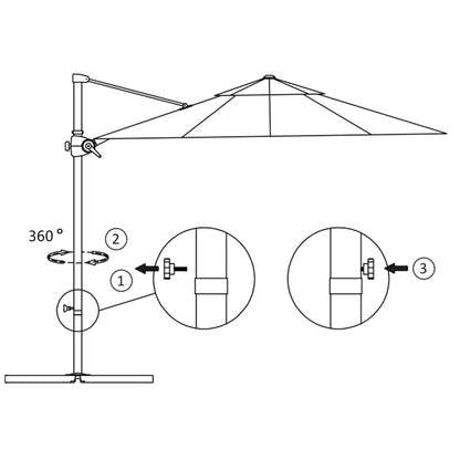 Ampelschirm mit Stahlmast Grün 250 x 250 cm  130317