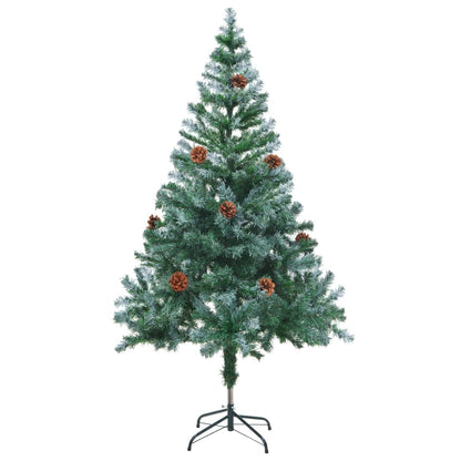 Künstlicher Weihnachtsbaum mit Tannenzapfen gefrostet 150 cm 127290