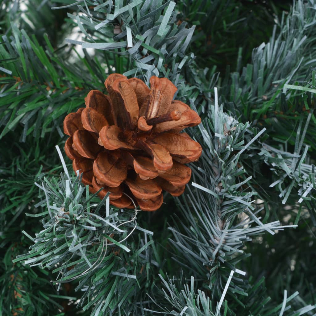 Künstlicher Weihnachtsbaum mit Tannenzapfen gefrostet 150 cm 127290