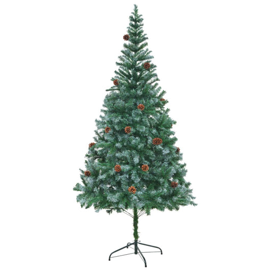 Künstlicher Weihnachtsbaum mit Tannenzapfen 210 cm 87878