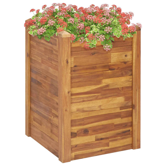 Garten-Hochbeet 60 x 60 x 84 cm Massivholz Akazie 141081