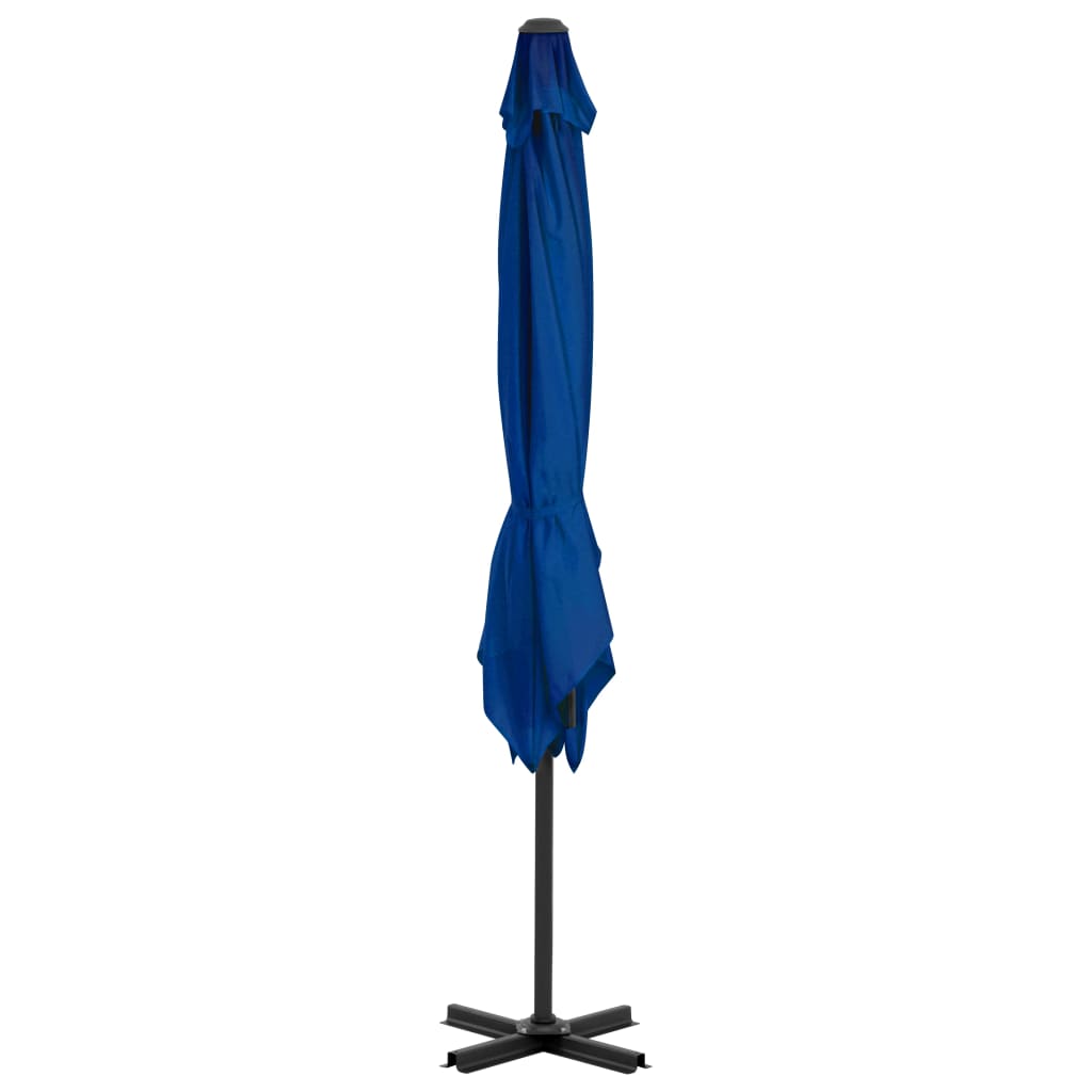 Ampelschirm mit Aluminium-Mast Azurblau 250x250 cm 122052