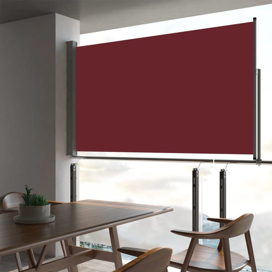 Ausziehbare Seitenmarkise 140 x 300 cm Rot 123156