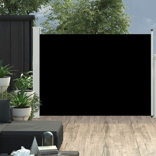 Ausziehbare Seitenmarkise 120x500 cm Schwarz 122555