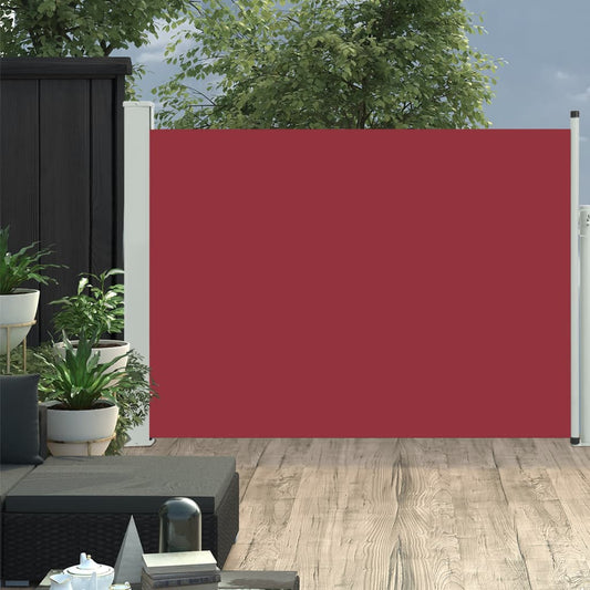 Ausziehbare Seitenmarkise 120x500 cm Rot 130371