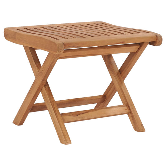 Klappbarer Fußhocker 46,5x49x41,5 cm Massivholz Teak 105336