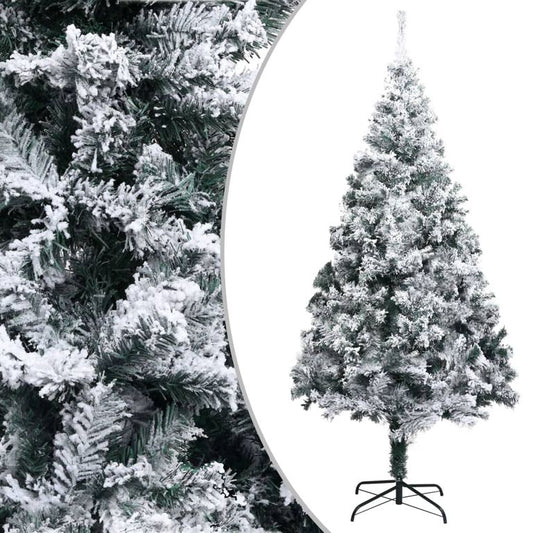 Künstlicher Weihnachtsbaum Beschneit Grün 210 cm PVC 87348