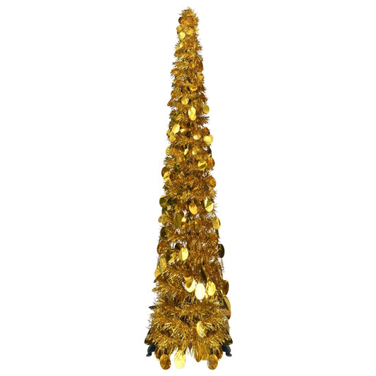 Künstlicher Pop-Up-Weihnachtsbaum Golden 120 cm PET 129884