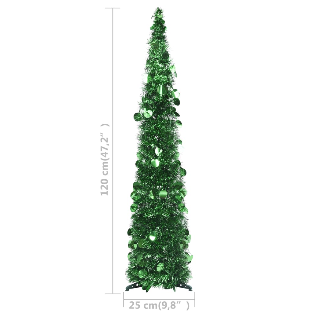 Künstlicher Pop-Up-Weihnachtsbaum Grün 120 cm PET 87318