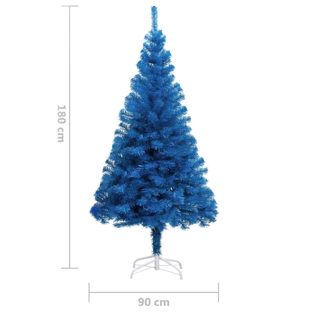 Künstlicher Weihnachtsbaum mit Ständer Blau 180 cm PVC 87793