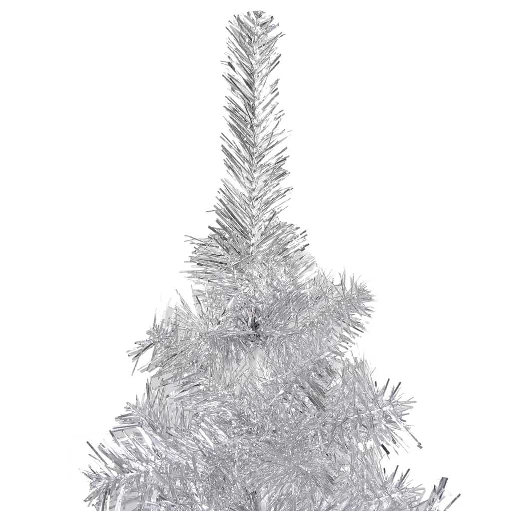 Künstlicher Weihnachtsbaum mit Ständer Silbern 180 cm PET 127689