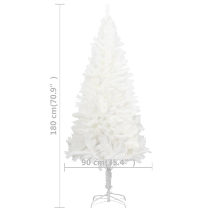 Künstlicher Weihnachtsbaum Naturgetreue Nadeln Weiß 180 cm  126957