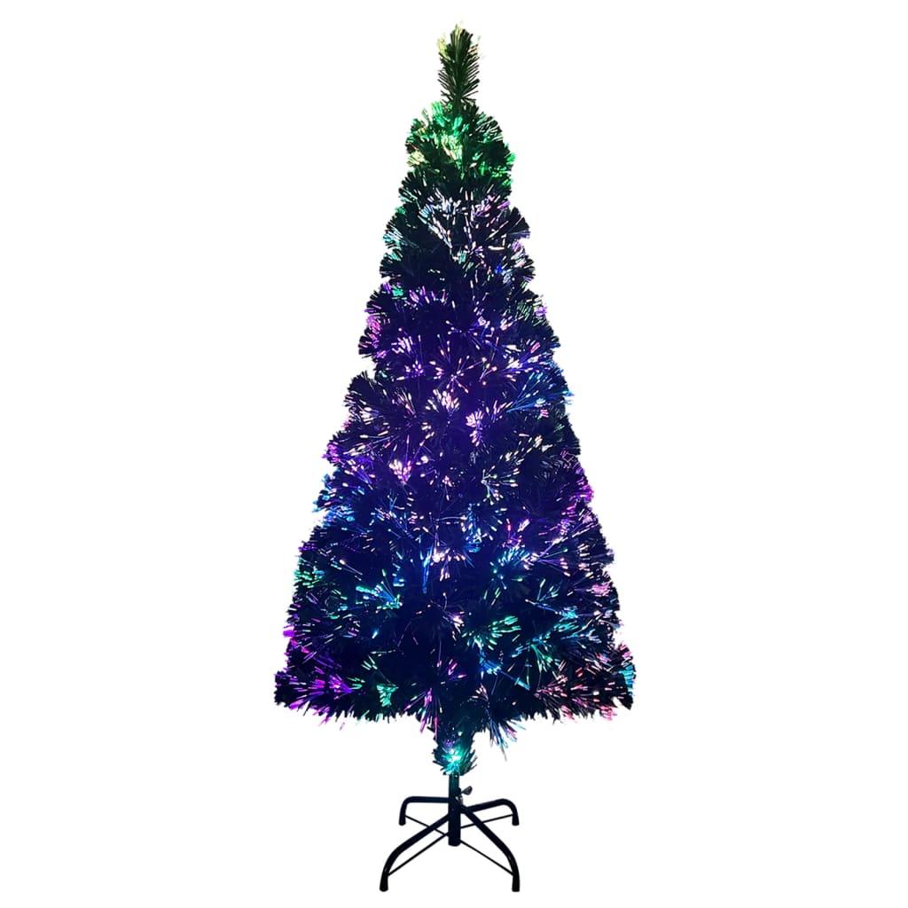 Künstlicher Weihnachtsbaum mit Ständer Grün 210 cm Fiberoptik 126874