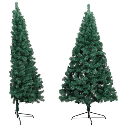 Künstlicher Halber Weihnachtsbaum mit Ständer Grün 150 cm PVC  87232