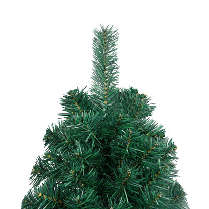 Künstlicher Halber Weihnachtsbaum mit Ständer Grün 150 cm PVC  87232