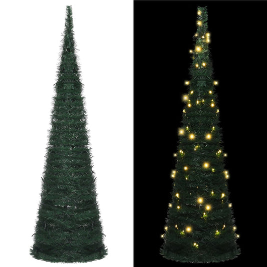 Künstlicher Pop-Up-Weihnachtsbaum mit LED Grün 150 cm 87321