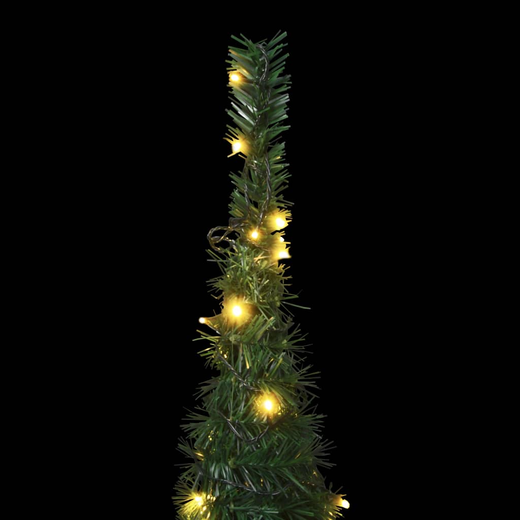 Künstlicher Pop-Up-Weihnachtsbaum mit LED Grün 180 cm 129001