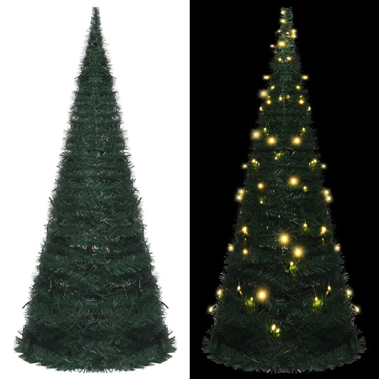 Künstlicher Pop-Up-Weihnachtsbaum mit LED Grün 210 cm 87324