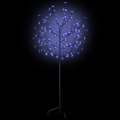 Weihnachtsbaum 120 LEDs Blaues Licht Kirschblüten 150 cm 88559