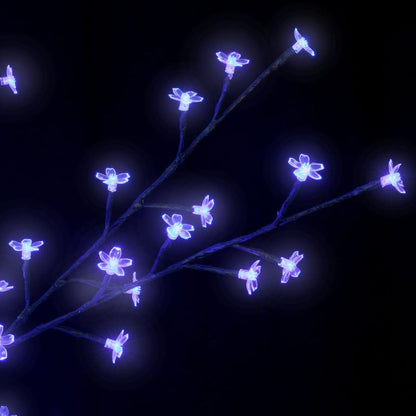 Weihnachtsbaum 120 LEDs Blaues Licht Kirschblüten 150 cm 88559