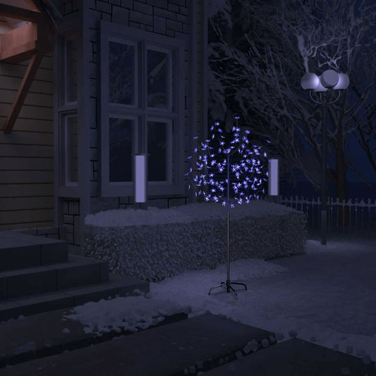 Weihnachtsbaum 120 LEDs Blaues Licht Kirschblüten 150 cm 88559