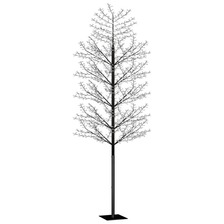 Weihnachtsbaum 2000 LEDs Warmweißes Licht Kirschblüten 500 cm 128443